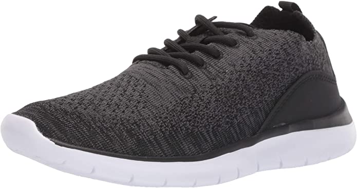 knit athletic sneakers gray - Image 1